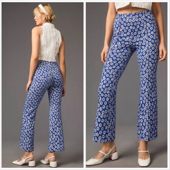 Maeve The Margot Kick-Flare Cropped Pants by Maeve - Picture 2 of 5